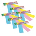 Pacon Dry Erase Sentence Strips, 3 Colors, Ruled, 3x12in, PK180 P5188